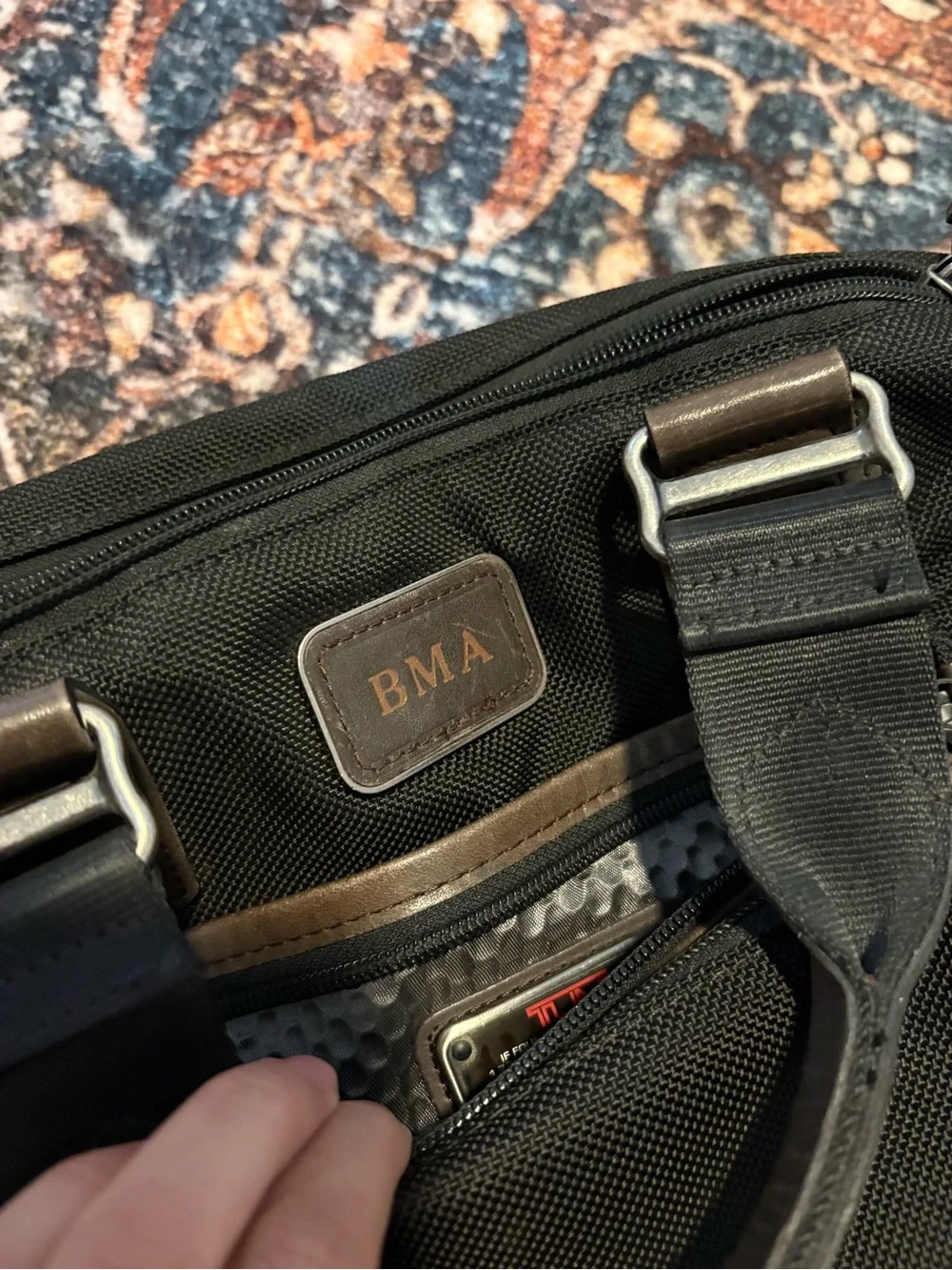 TUMI ALPHA BRAVO BLACK Black Men's Multi-Pocket Messenger Bag
